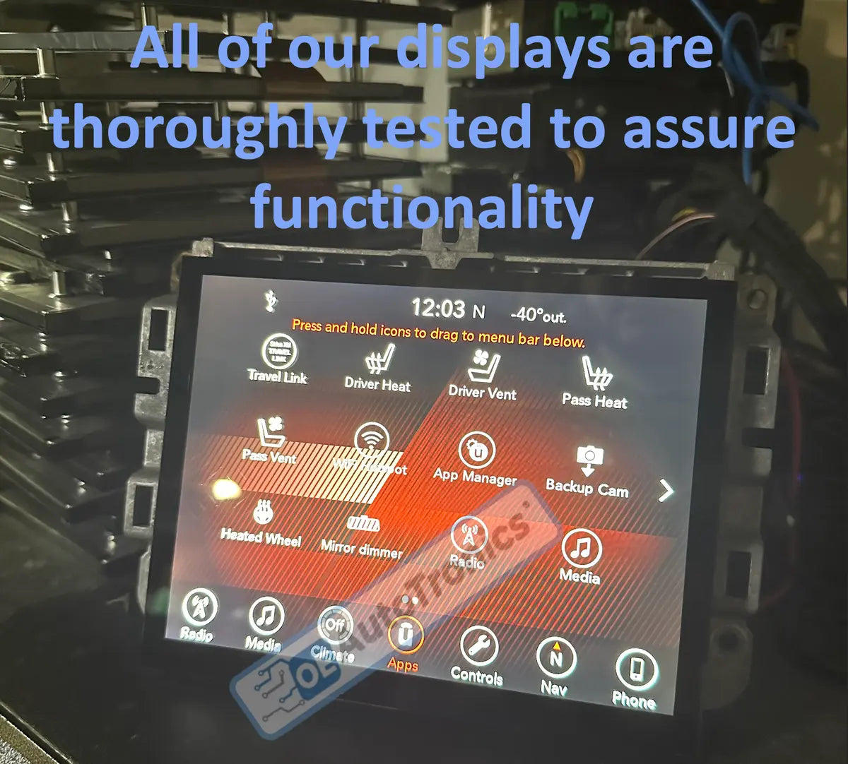 REFURBISHED 17-20 Replacement 8.4" Uconnect 4C UAQ LCD Display Touch Screen Radio Navigation